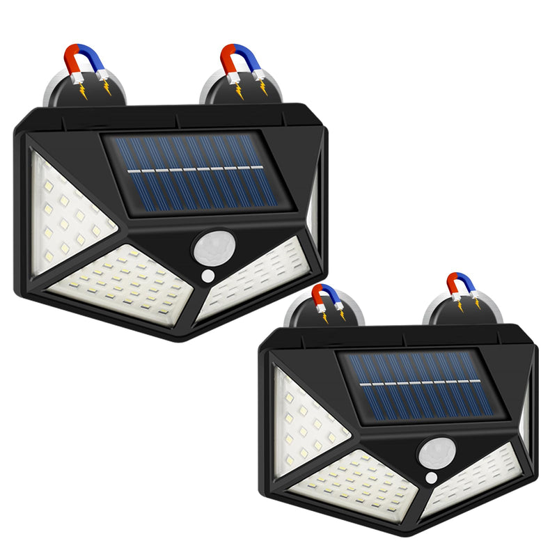 Magnetic RV Light Solar Light with Super Strong Magnet – Motion Sensor Lights for Trailers, Campers | Outdoor & Exterior Lighting, RV Porch & Awning Lights, Easy Installation, 2 Pack