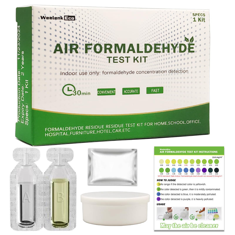 Air Formaldehyde (HCHO) DIY Test Kit (3 Kit) - Find Out How Much Formaldehyde is in The air Around You, Suitable for Detecting Formaldehyde Levels in The air of Various Indoor environments 3