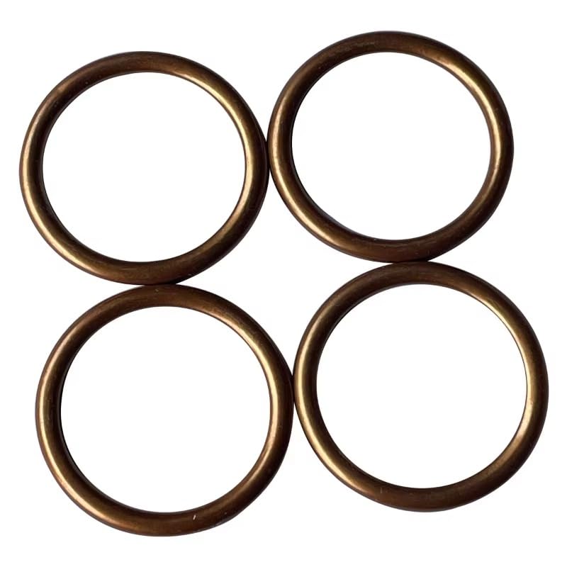 Motorcycle Exhaust pipe Gasket 4 pieces Compatible with CB250 CRF150/230 GL1500/1800 CMX250C RVF750 VFR750/800 NRX/VTX1800 XR200/400/600/650 BN125 EL250 Ninja250/600R ZL600 ZR550 ZR-7 ZR750(31.5*40*4) 31.5*40*4