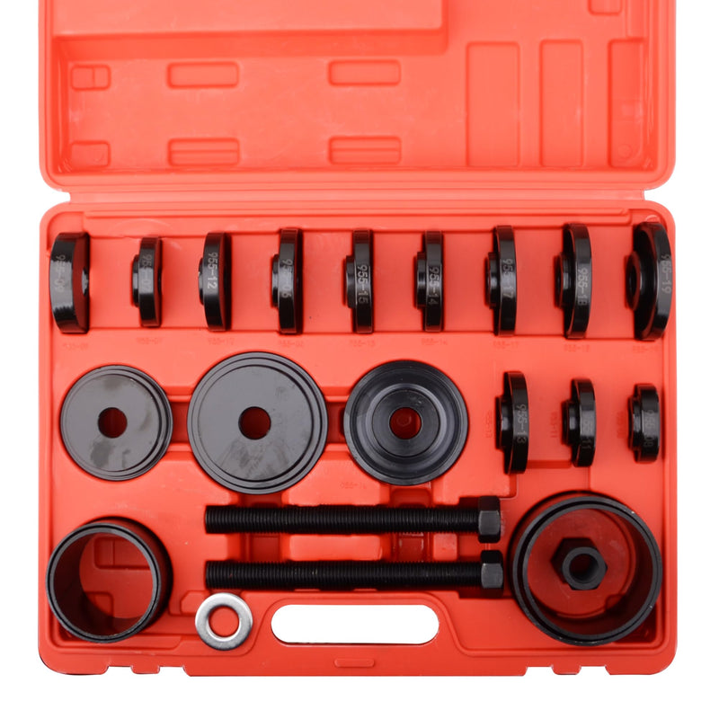 24pcs FWD Front Wheel Drive Bearing Removal Tool, Wheel Bearing Press Kit Bearing Adapters Bearing Installer Tool