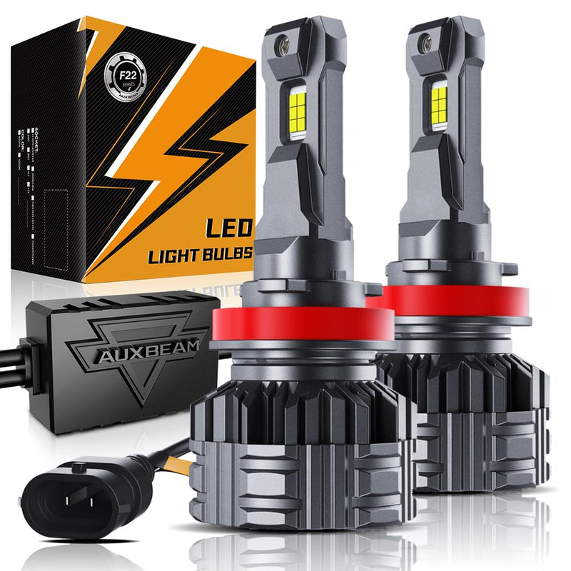 Auxbeam H11 H8 H9 Fog Light, F22 Series H11 Powersports,110W 24000LM 700% Brighter H8 Light for UTV ATV Offroad Use H11/H8/H9