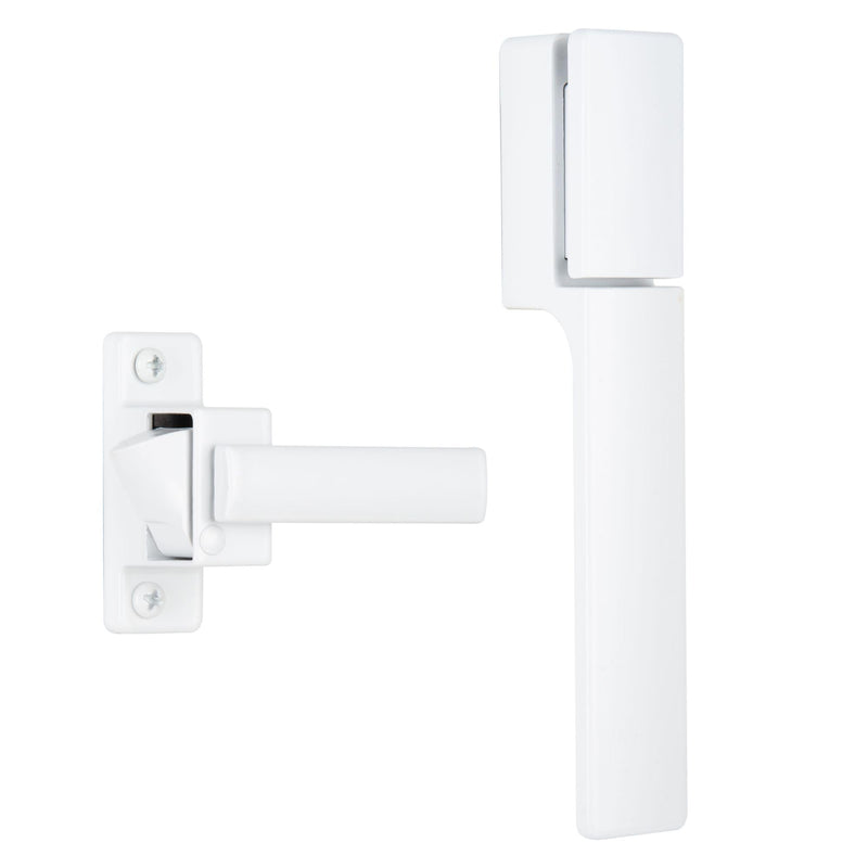Wright Products - Free Hanging Screen and Storm Door Handle, Replacement Latch Handle for Screen and Storm Doors, No Lock-Out Technology, Easy Installation, Modern Design (Modern, White) Contemporary