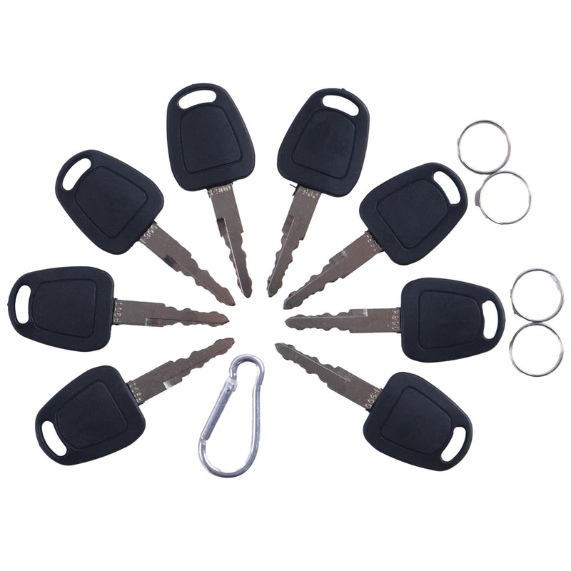8 PCS Ignition Keys F900 Compatible with Doosan Excavators K1009605B fits Bobcat E80 mini excavator for Daewoo Excavators