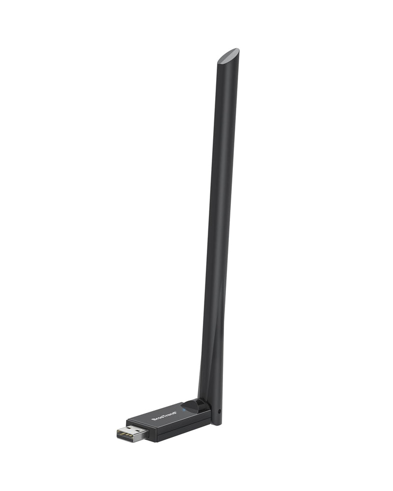 BrosTrend AX900 USB WiFi 6 Adapter for Desktop PC Laptop, Long Range WiFi Dongle, Dual Band 5GHz 600Mbps + 2.4GHz 286Mbps, 6dBi High Gain PC Wi-Fi Antenna, USB2.0 Wireless Adapter for Windows 11/10/7