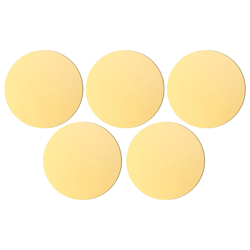 4" Brass Discs, 14Gauge 1.5mm Thickness Brass Round Plate Brass Metal Blanks Circles for Jewelry Making, Crafts, Stamping, DIY (5 Pac) Dia:4" Thickness:14Ga/1.5mm