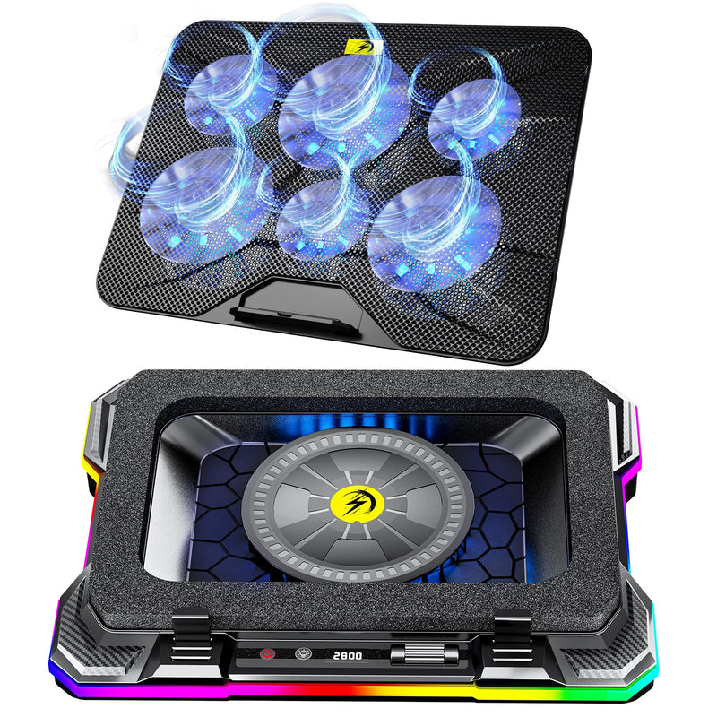 AICHESON 003 Blue Laptop Cooler Pad and K1 12V Gaming Laptop Cooling Pad Set