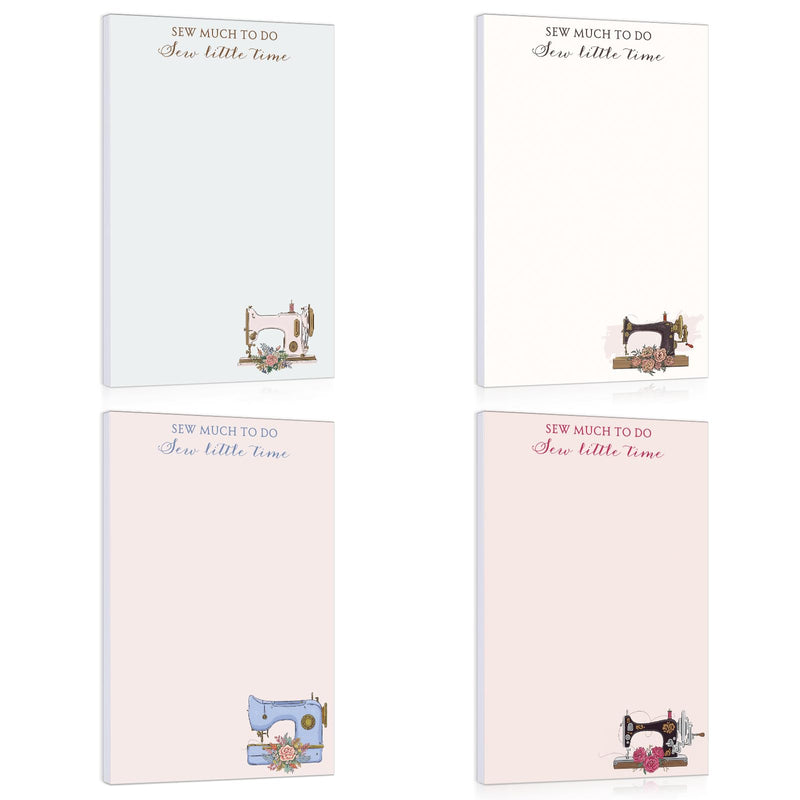 Tinlade 200 Sheet 4 Styles Sewing Gifts To Do List Notepad Gifts for Quilters Sewing Enthusiast Checklist Quilting Handy To Do List Pad for Women Sewers Seamstresses Supplies, 4'' x 6''