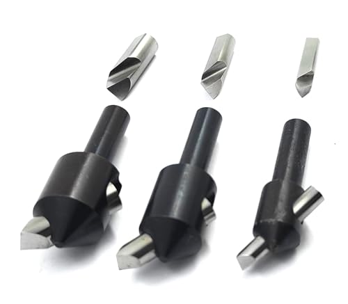 Buyohlic Set of 3 Pcs Fly Cutters 3/8" Shank with Spare HSS Tool Bit