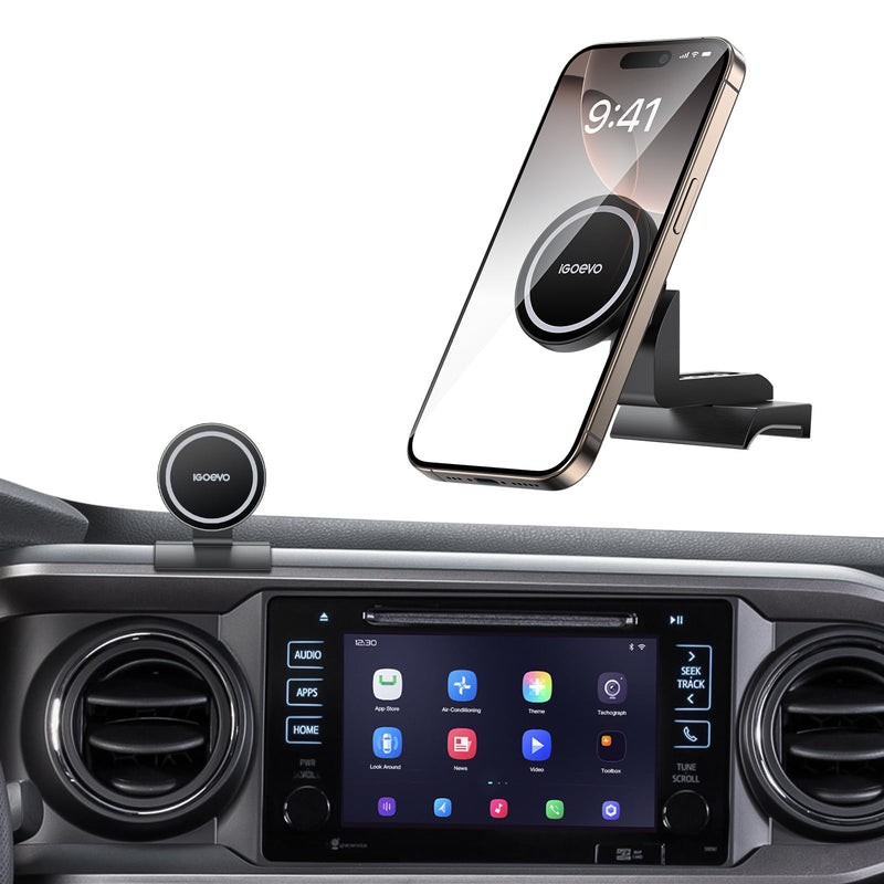 360° Rotating Magnetic Phone Mount for Toyota Tacoma 2016-2023 Dashboard - Secure Hold | Dashboard Phone Holder, Tacoma Phone Mount, Magnetic Car Mount, Toyota Tacoma Accessories Magnetic – Quick & Effortless Use
