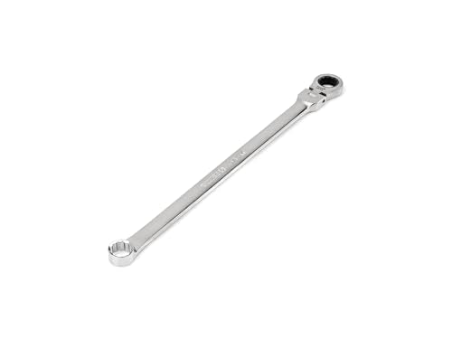 TEKTON 9/16 Inch Long Fixed/Flex Head Ratcheting Box End Wrench | WRB35314