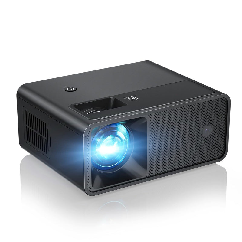 CiBest Mini Projector, 2025 Upgraded Full HD 1080P Support Video Projector, Portable Small Movie Projector, Compatible with iOS/Android/Windows/TV Stick/Box/USB/HDMI Black