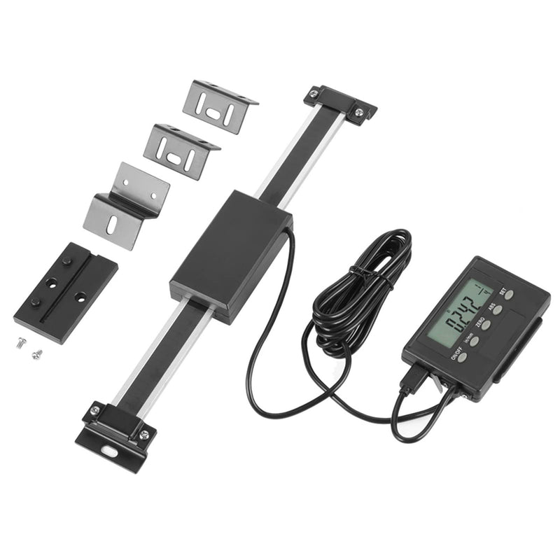 Digital Readout Linear Scale, 0 to150mm Aluminum Alloy Remote DRO Linear Scale Precision LCD Readout DRO Kit for Milling Machines Lathes