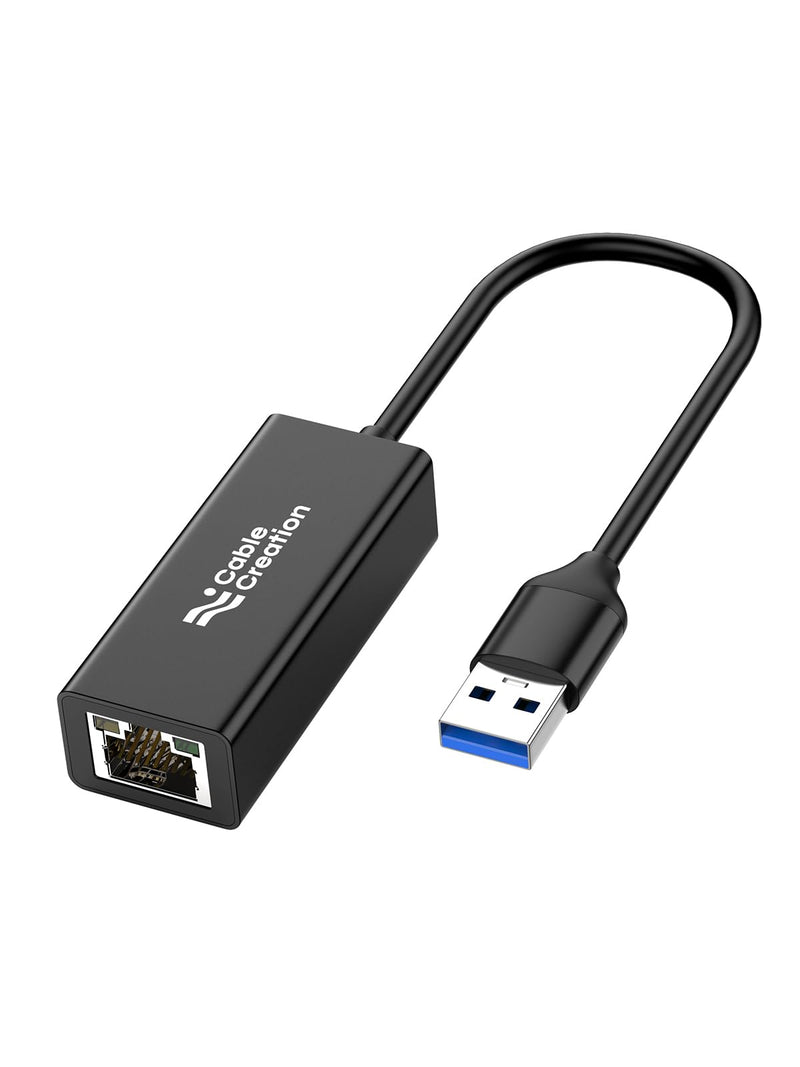 CableCreation USB to Ethernet Adapter, Driver Free USB 3.0 to 10/100/1000 Gigabit Ethernet LAN Network Adapter Compatible with Nintendo Switch, Laptop, PC, MacBook, Windows, macOS, Linux, Aluminum 1 Gbps-Aluminum Shell 1Pack