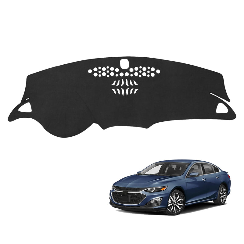 Black Dashboard Dash Board Cover Mat Carpet for Chevy Malibu 2016-2025 Accessories Dash Cover Flannel Material Dash Mat Sunshade for Chevy 2016-2025 Malibu