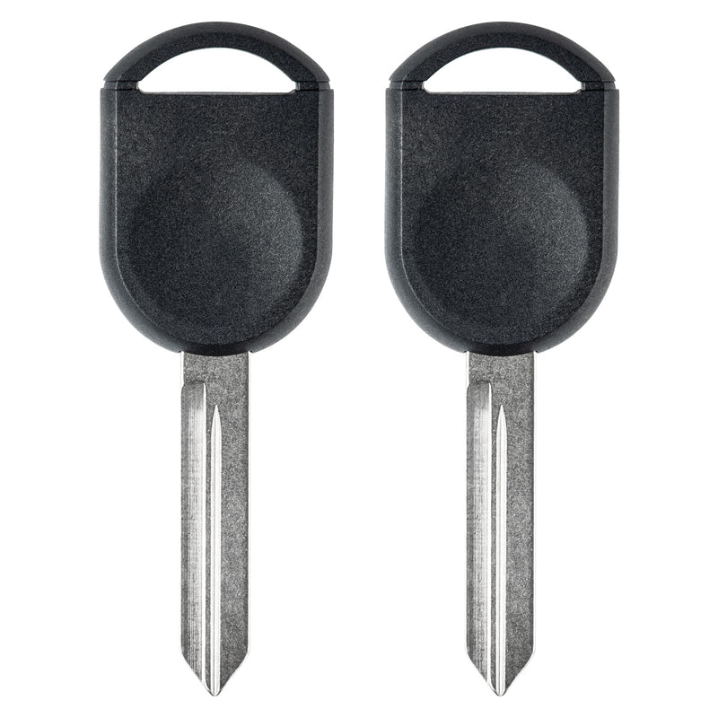 80 BIT Transponder Ignition Car Key, 4D-63 H84 H85 H92 Replacement for Ford F-Series Expedition Escape Explorer Focus Mustang Ranger Taurus, New Uncut, 2Pcs