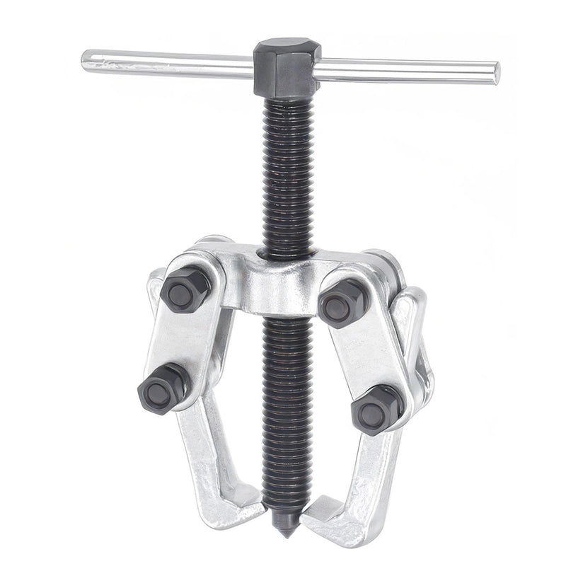 2 Jaw 2.25in/60mm Universal Bearing Gear Pullers Heavy Duty Extractor Tool,High Carbon Steel Puller,Adjuestable Removal Kit Type for Bearings/Flywheels/Pulleys Remove Mini 2Jaw 0.4-2.25 In