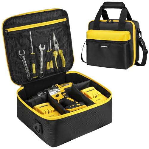 Impact Driver Case Compatible with Dewalt DCF900B/DCF891B/DCF961B/DCF899B Black yellow
