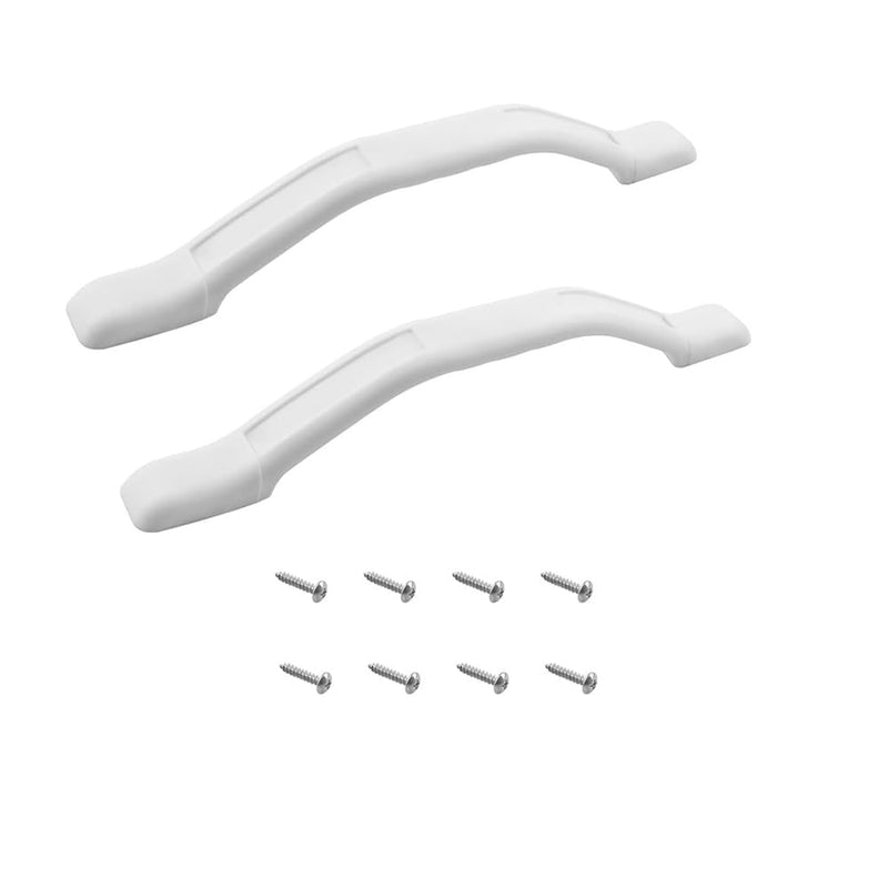 YSD RV Plastic Grab Handle Replacement for Trailer, Camper, Cargo Trailer,11 Inch RV Handrail for Entry Assist Bars(2Pack) White