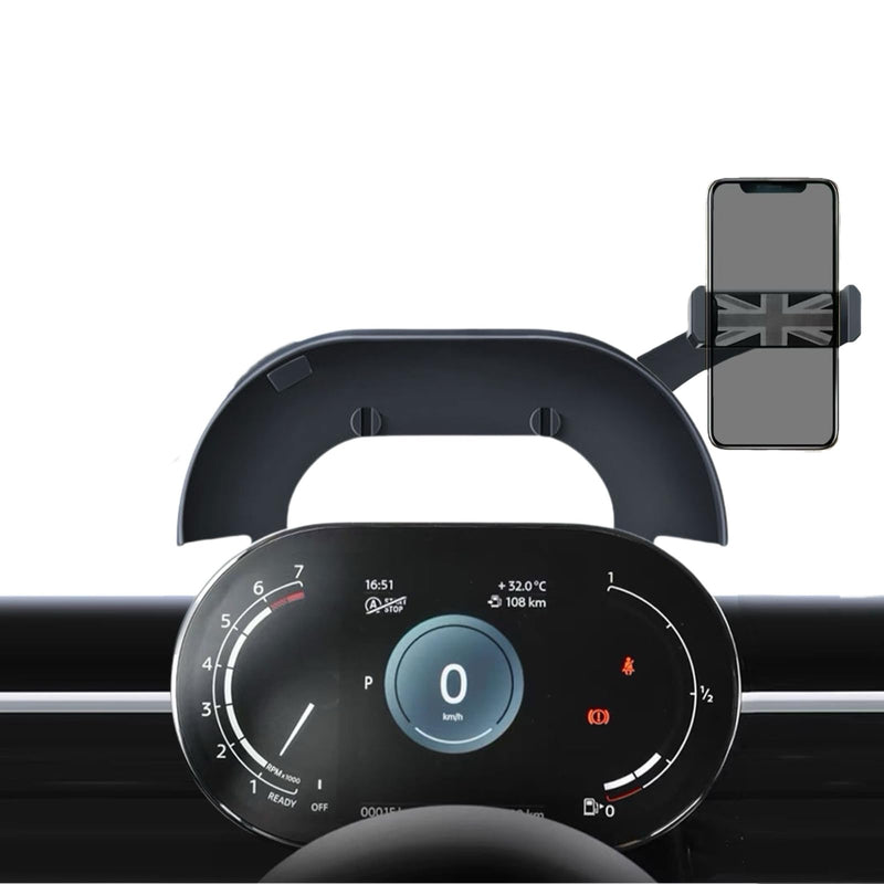 Car Phone Holder for Mini Cooper F54 F55 F56 F57 with Control Display Dashboard, 360° Rotatable Phone Mount for All 4-6.9 Inches Smartphones, Right (Not Supported All Countryman F60/R61) F54 F55 F56 F57 (Manual Right Side)