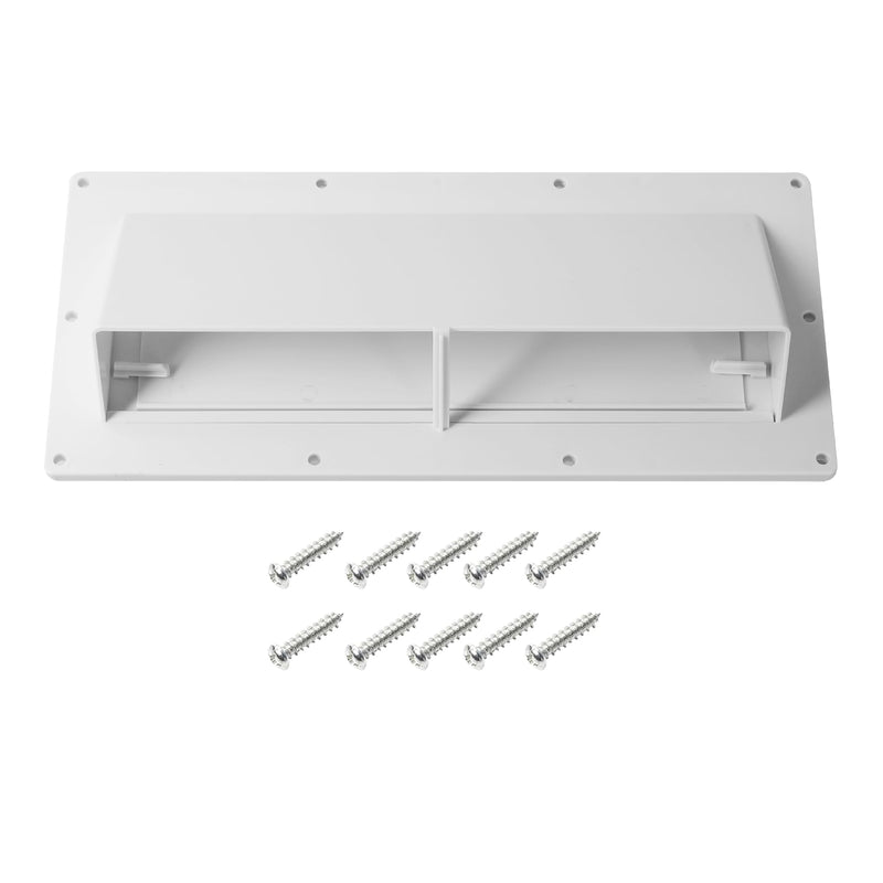 TonGass RV Range Hood Vent Cover for Camper, RV Exhaust Side Stove Vent Cover Replacement for Trailers & Motorhomes, Includes 10 Screws - White