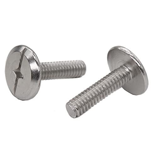 cSeao Hurricane Bolts, Sidewalk Screws,1/4"-20 x 2 Inches Hurricane Sidewalk Bolts, Hurricane Fabric Fasteners for Hurricane Panels, Pack of 100