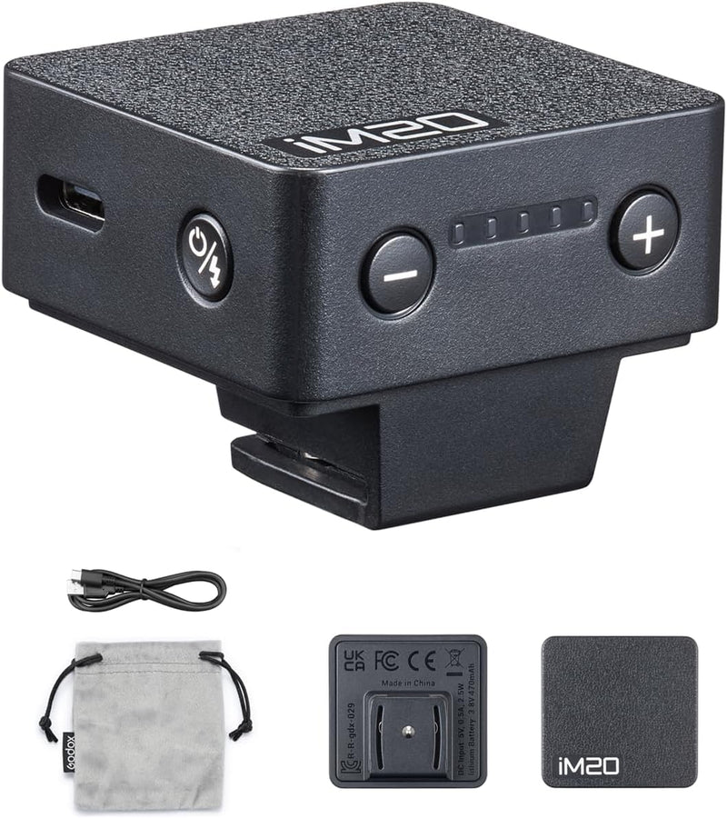 Godox Flash Godox iM20 Mini Flash - Camera Flash GN 15, 5 Power Levels | IM 20 Mini Manual Flash for Nikon/Canon/Sony zv1/Sony zve10 /Ricoh gr3/Fuji f1-400 Full-Power Flashes