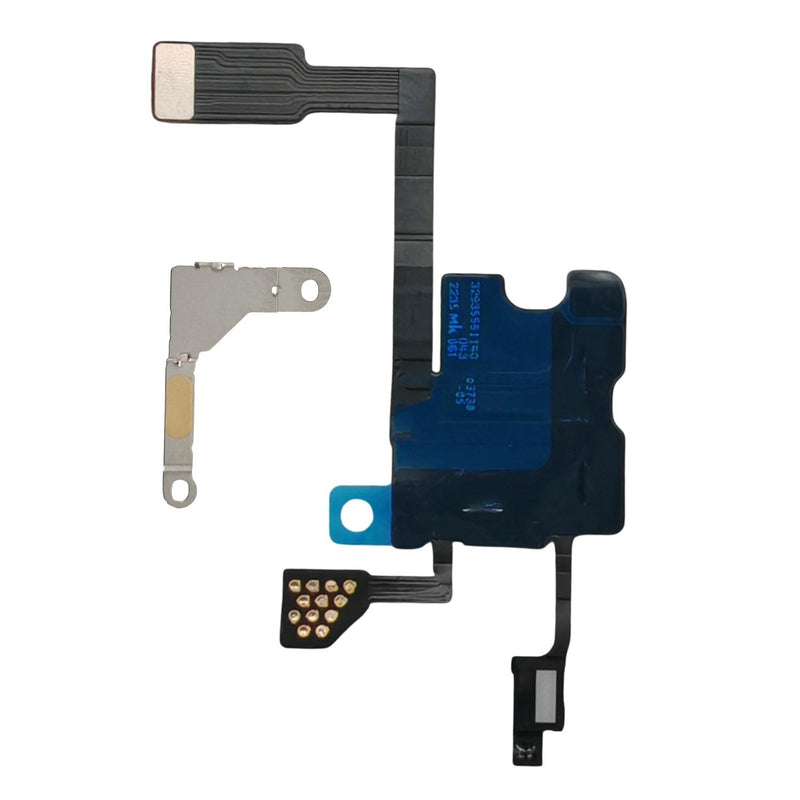 Proximity Sensor Earpiece Flex Cable Replacement for iPhone 14 Pro - Includes Ear Speaker Metal Bracket, Ambient Light Sensor Fix for A2650 A2889 A2890 A2891 A2892