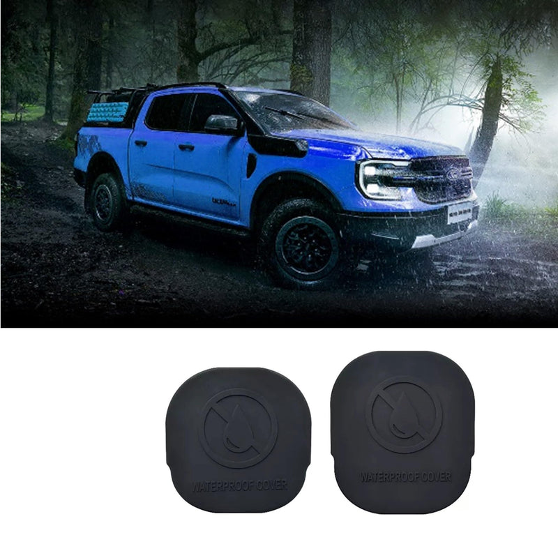 Silicone Car Frame Tube Hole Plugs Compatible with Ford Ranger 2023 2024 2025, Rear Wheel Well Cover, Frame Holes Cap, Frame Cover for Tubes, Truck Accessories