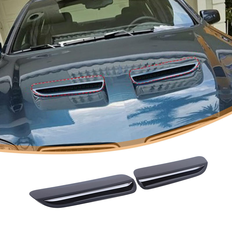 Car Engine Hood Air Outlet Vent Cover Trim Compatible with Pontiac G8 08-09/Holden Commodore 06-12 Car Front Engine Hood Vent Air Flow Intake Body Moulding Protection Cover decoration (Piano Black) Piano Black