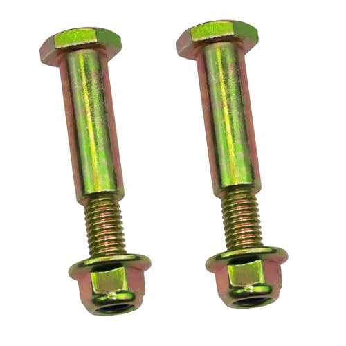 2 Pack Deck Wheel Shoulder Bolts and Flanged locknut Kits Fit to 1/2" Bore and Lawn Mowers Tractors 734-0973 738-0373 938-0373 504-01041，Cub Cadet LT1018, LT1042, LT1045 2pack 1/2"x 2-3/8"