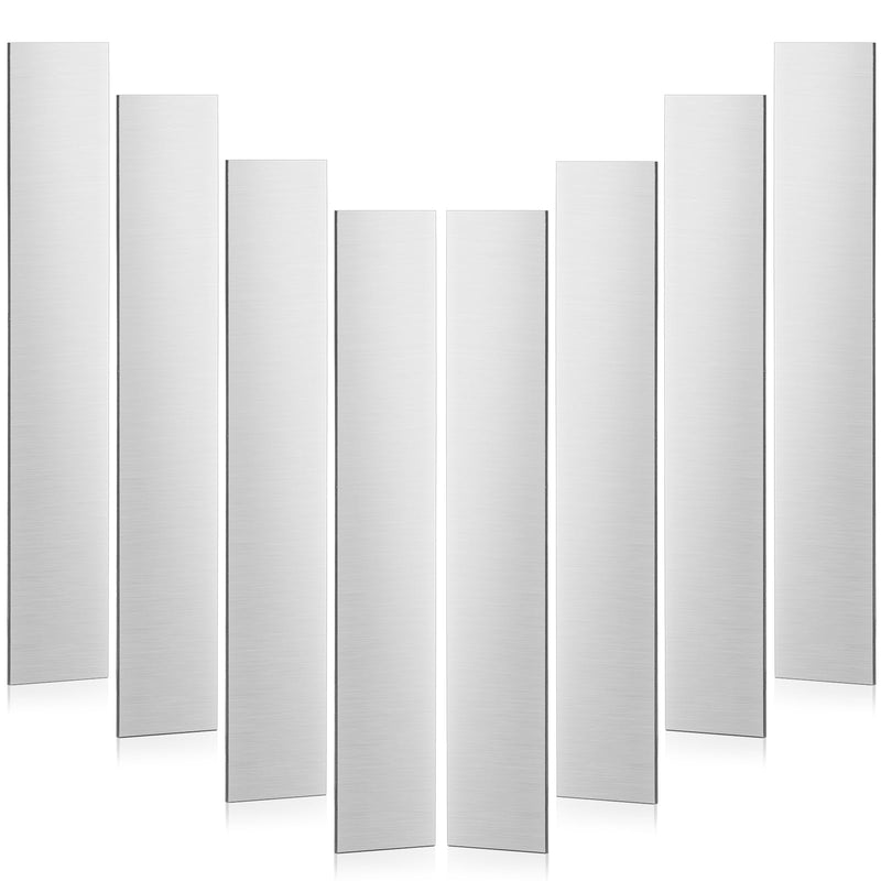 Gisafai 8 Pcs Pure Nickel Strip Nickel Anode Plating Kit Anode Sheet for Electroplating and DIY Plating Experiment (0.04 x 1 x 6 Inches) 0.04 x 1 x 6 Inches