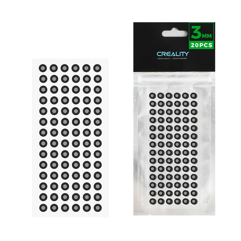 Creality Official 3.0 mm 3D Scanning Marker for 3D Scanner, 3D Tracking Dot Reference Point Markers, Diffuse Reflection Markers (20 Sheet 1680 Dots） 3mm 20 sheet