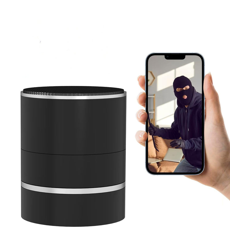 Speaker Camera - Indoor Security Camera - Full HD 1080P WiFi PTZ 180° Rotate Right/Left Motion Detection Mini Nanny Cam