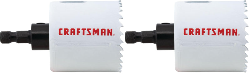 CRAFTSMAN Bi-Metal Hole Saw with Arbor (CMAH12A) (Pack of 2) STANDARD (Pack of 2) 2 IN