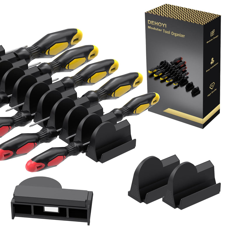 48pcs Magnetic Modular Screwdriver Organizer and Wrench Organizer for Tool Drawer and tool box. Modular & Expandable Screwdriver Holder with magnet, gift for brother and father. 48