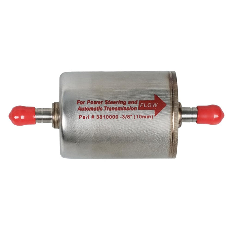 3810000 3/8" Inline Magnetic Transmission Power Steering Filter Replace 58953 TF101M 61658953 89001369 P1320 PS0004 Compatible with Universal Light Truck and Car