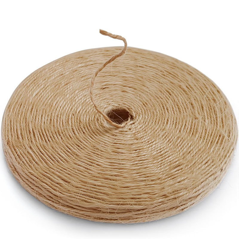 PerkHomy Garden Twine Strong Natural Jute 400 Feet Long Brown Twine for Gardening Tomato Climbing Plant Tie Floristry Crafts Gift Wrapping Packing Decor (Brown 2mm * 400feet) Brown ( F ) 2mm x 400ft