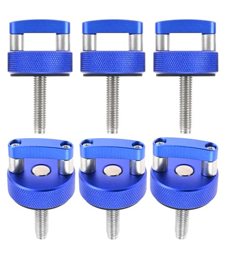 Hard Top Quick Removal Fastener Thumb Screw, Blue D Ring Bolts Thumb Screw