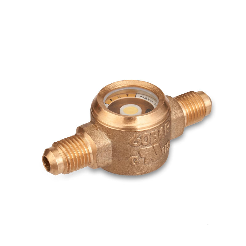 Hong Sen Sight Glass, Moisture Liquid Indicator, 1/4'' SAE Fitting, HVAC Tool for Air ConditioningRefrigeration 1/4SAE