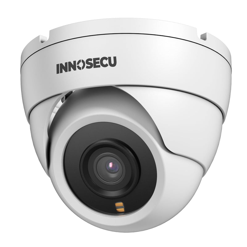 PoE Camera 4MP, Security IP Dome Camera for Outdoor Indoor Use, Buil-in Mic, 2.8mm Lens Wide Angle 110°, B/W Night Vision, Smart Motion Detection, Human&Vehicle Detection, IND4FR94C (White)