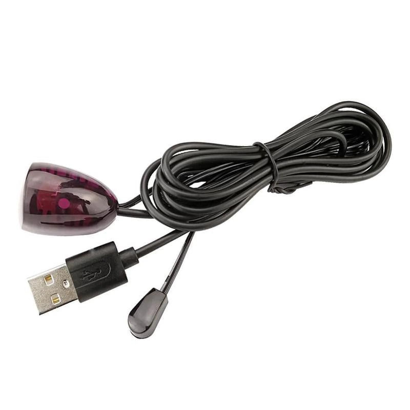 Hididi IR Repeater Transmitter Kit 10FT Signal Range,USB to IR Receiver Cable 10FT Infrared Remote Control Extender Cable 2m Infrared Receiver USB Adapter Applies to Control Devices 2m with Lights