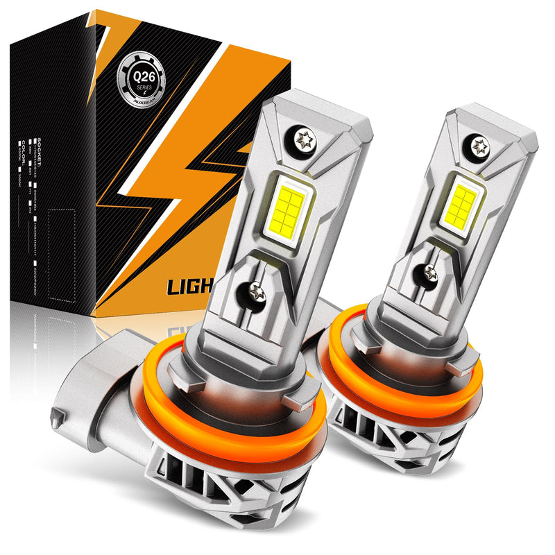 Auxbeam H11 H8 H9 Fog Lights, 20000LM 600% Brighter Wireless H11 Light for Off-Road Use or Fog Light, Plug and Play H11/H8/H9