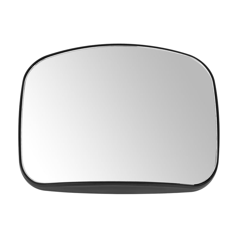 HECASA Hood Mirror Glass Compatible with 2008-2017 Freightliner Cascadia Convex Glass Wide Angle ABS Black Driver or Passenger Side 1 PC
