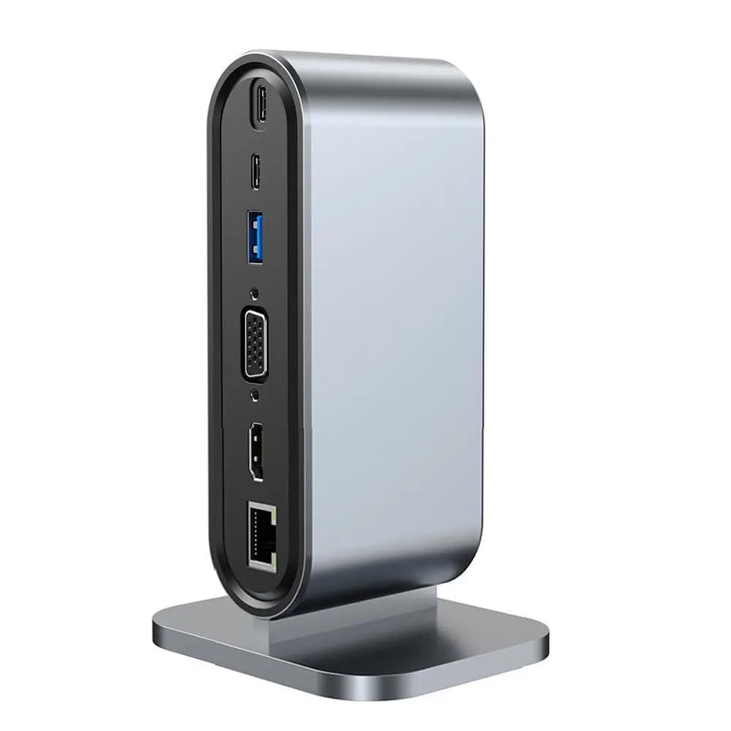 12 in 1 USB C Hub Multifunction Type C Docking Station for Laptop Computer Integrated Cable USB 3.0 - up to 5 Gbps Transfer Large Files in Seconds