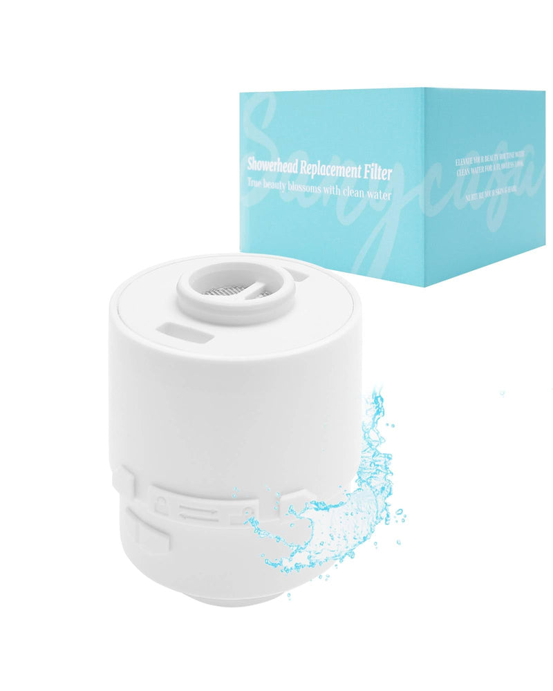 SANYCASA Shower Filter for SANYCASA Beauty Shower Head, KDF-55 Filter Dermatologist Recommended for Softening Hard Water, Improves Hair & Skin 1