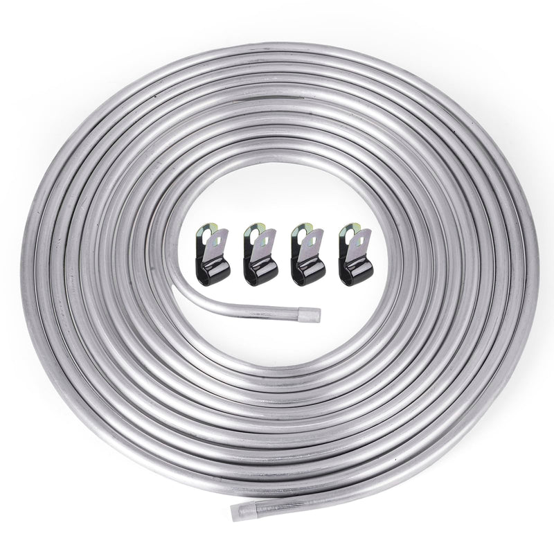 3/8" OD Aluminum Hard Fuel Line 25 Feet Hardline Tube Thickness is 0.039" 3/8"OD 25FT