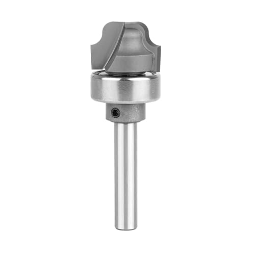SpeTool Juice Groove Router Bits with Bearing 1/8" Radius 1/4" Shank, Bowl and Tray Router Bit for Crafting Drainage Grooves, Decorative Edges and Custom Woodworking Projects