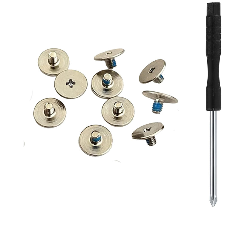 10pcs Laptop LCD Hinge Screws&Phillips Screwdriver for HP Envy X360 Convertible 15-BP 15T-BP 15M-BP 15-BQ 15M-BQ/Pavilion Gaming 15-CX 15T-CX,Screen Hinge Screw to Back Cover. (Blue Glue)