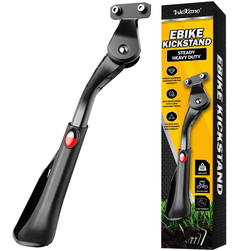 Wakano Bike Kickstand 24"-29", Adjustable Height Bike Stand for Adult Bike, Electric Bike, Mountain Bike, Fat Tire Bike, Motorcycle. Required 2 Holes In Bike Chainstay(40mm apart).