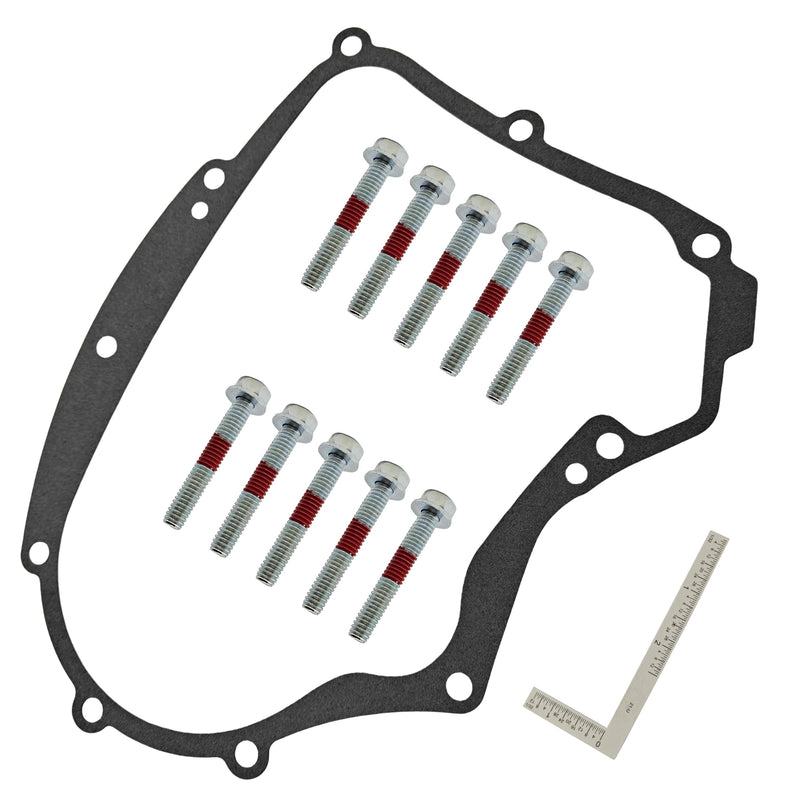 Crankcase Gasket Kit,594195 Compatible with Briggs and Fit for Stratton Small Gasoline Engines,with Mounting Bolts,Replacement 591911, 697227, 690945, 273488